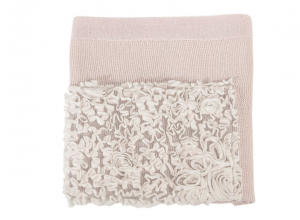  Blanket for cradle in woolen Luxury Flora Picci line