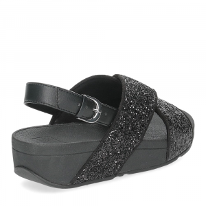 Fitflop Lulu glitter back strap sandals black-5