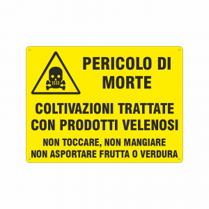 Cartello di pericolo - Acido solforico Attenzione corrosivo 