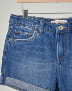Bermuda jeans lavaggio stone wash medio 12-16 anni