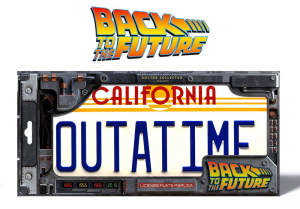 Back To The Future Replica 1/1 ´Outatime´ DELOREAN License Plate by Doctor Collector
