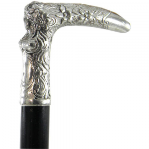 Walking stick Classic in precious pewter and wood