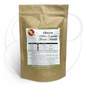 Caffè monorigine Mexico Altura Superior Chiapas Adelita confezioni da 250gr e 1kg in Grani, Macinato moka, filtro, espresso e V60