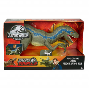 Jurassic World: SUPER COLOSSAL VELOCIRAPTOR BLUE by Mattel
