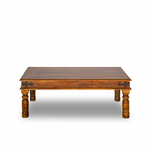 Tavolino da salotto in legno di sheesham finitura marrone rossiccia #1288IN375