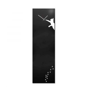 Orologio da muro organizer verticale Cat nero 30x100