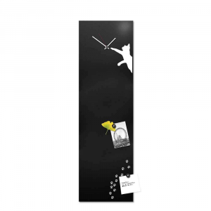 Orologio da muro organizer verticale Cat nero 30x100