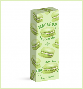 3 Macarons Pistacchio in confezione 42gr - Cuorenero