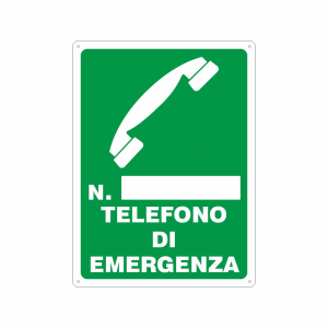 Cartello Telefono di emergenza