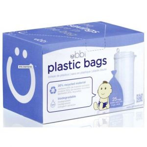 Sacchetti biodegradabili di plastica riciclata per mangiapannolino in inox