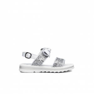 Sandalo argento/glitter NeroGiardini