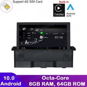 ANDROID navigatore per Audi A1 2010-2016 CarPlay Android Auto GPS WI-FI Bluetooth 8GB RAM 64GB ROM