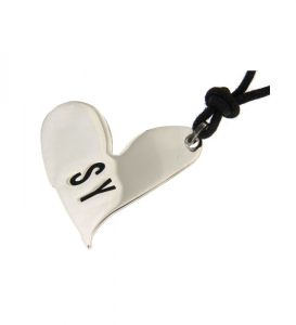 Pendente donna Sweet Years. Cuore in argento con logo.