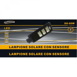 Gasiashop - SO-GD-100W - LAMPIONE LED SMD CIRCOLARE CON PANNELLO SOLARE E  SENSORE DI MOVIMENTO DA ESTERNO IP65 1000 LUMEN EQUIVALENZA 100W