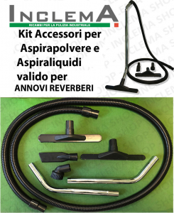 KIT Accessori per Aspirapolvere e Aspiraliquidi di ricambio valido per 4900 ANNOVI REVERBERI