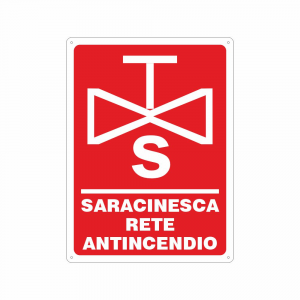 Cartello Saracinesca rete antincendio