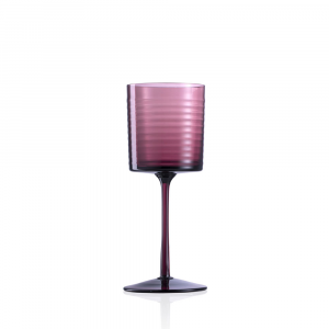 Water Glass Gigolo Horizontal Striped Purple