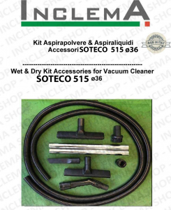 KIT tubo flessibile e Accessori Aspirapolvere & Aspiraliquidi per tutti i modelli SOTECO 101 ø36