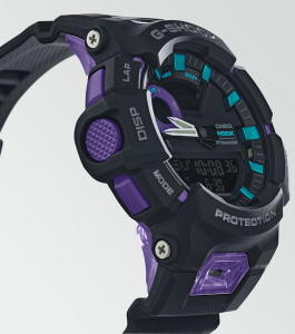 Casio G-Shock G-Squad, orologio digitale multifunzione, cassa viola e nera 