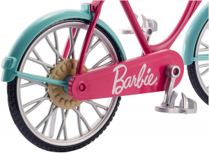Mattel - Barbie Bicicletta per Bambole con Casco e Accessori
