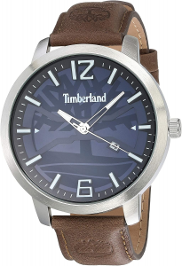 Timberland  orologio uomo con cinturino in pelle marrone TBL.15899JYS/03-G