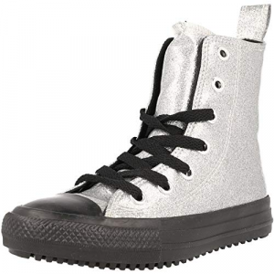 CONVERSE Chuck Taylor all Star X-Hi Argento (Pure Silver) Coated Glitter