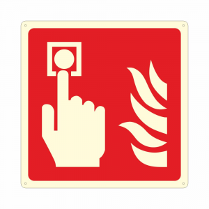 Cartello luminescente pulsante allarme antincendio