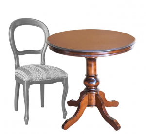 Round wooden table 80 cm