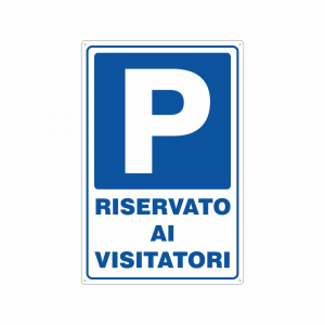 Cartello Parcheggio riservato ai visitatori