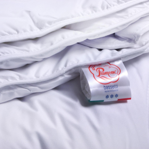Bassetti Bettdecke 100% reine Bettdecke für Einzelbett 4 Jahreszeiten