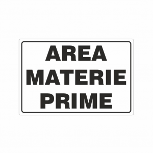 Cartello Area Materie Prime