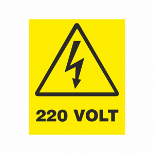Adesivo Pericolo Corrente elettrica 220 volt