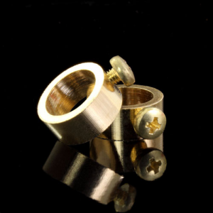 Anellino fermarosetta F10,5 mm galvanica oro con vite M3