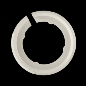 Anello adattatore plastica bianca riduzione E27-E14 per attacco paralume