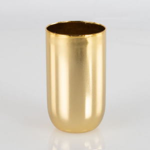 Bicchierino metallico oro E14 Ø30 mm foro 10 mm