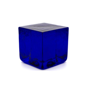 Block brick sanpietrino blue transparent Murano glass