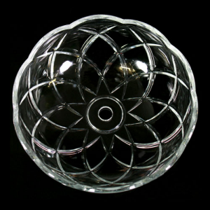 Bobeche lampadari Vetro veneziano Ø 15 cm, foro Ø 12 mm, NO fori laterali.