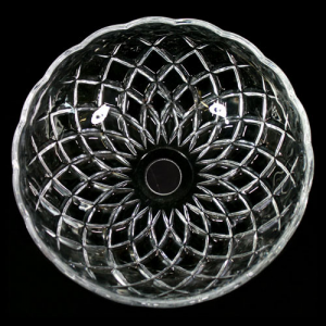 Bobeche lampadari vetro veneziano Ø20 cm foro Ø18 mm NO fori laterali.