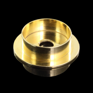 Centra tazza in ottone tornito finitura oro Ø40 x h11 imposta 30 mm + F10x1