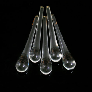 Goccia pendente 100 mm vetro di Murano trasparente cristallino