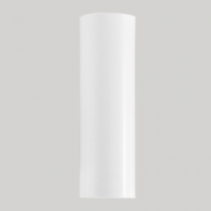 Guscio copri porta-lampada E14 bianco liscio in plastica h 100 mm
