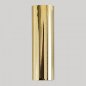Guscio copri porta-lampada E14 oro liscio in plastica h 100 mm (no nippel per attacco elettrico)