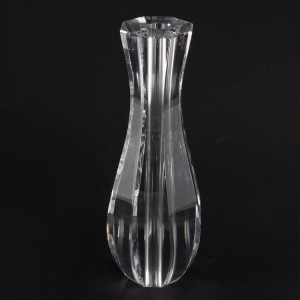 Infilaggio bottiglia in cristallo molato Ø70x200 mm con foro 14 mm per lampadari cristallo
