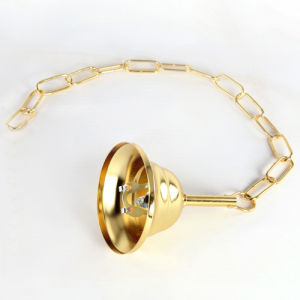 Kit chain rosette suspension lamp chandelier gold
