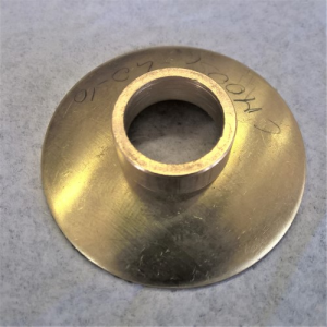 Lente Ø40 ottone + anello a pressione con foro Ø14 mm per canna da 13 mm