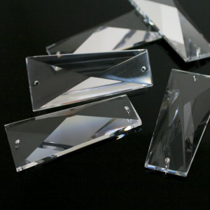 Losanga trapezio purissimo cristallo molato, 58x26 mm -Asfour 604-