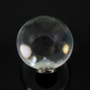 Maniglia pomello sfera cristallo Ø25 vetro di Murano con filettatura M4 femmina