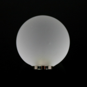 Maniglia pomello sfera satinata cristallo Ø25 vetro di Murano con filettatura M4 Femmina