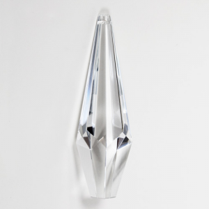 Pendaglio prisma assimmetrico 115 mm in cristallo di Boemia originale