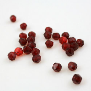 Perle inglesi 6 mm rosse in 